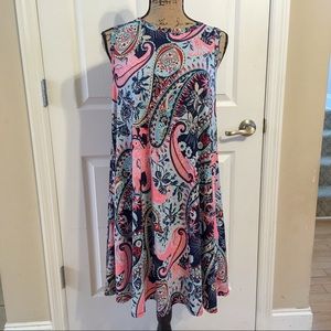 Bellamie paisley print dress